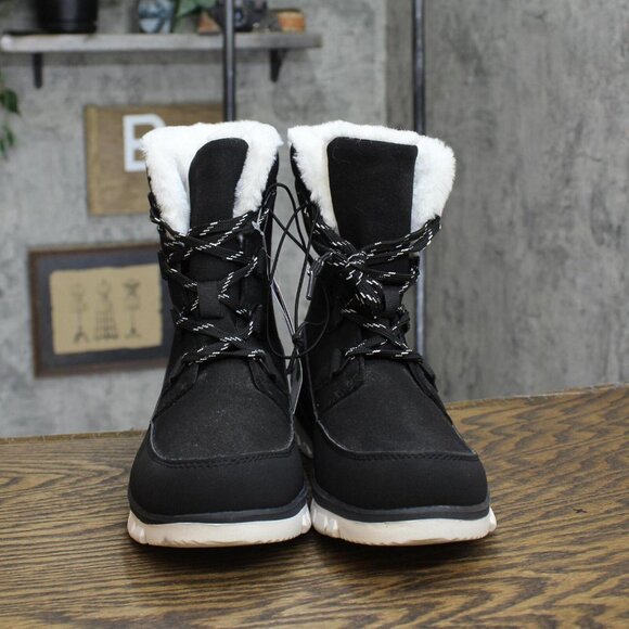 Universal Thread Women's Corie Winter Hiker Boots 88236081 Jet Black 10M - Picture 1 of 5